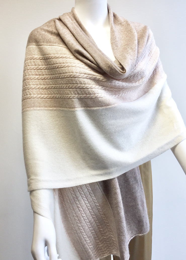 Cashmere Wrap - Three Colours Combo - Snow Blossom Limited
