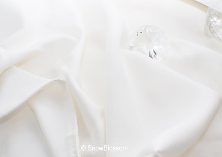 Habotai Silk Duvet Cover - Snow Blossom Limited