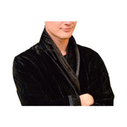 Silk Velvet Dressing Gown For Men - Snow Blossom Limited